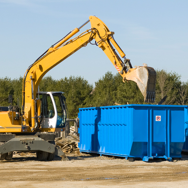 can i choose the location where the residential dumpster will be placed in Bell California